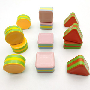 Juguete Educativo Montessori de Percusión, Triángulo, Cuadrado, Sonajero de Plástico para Bebés, Juguete de Plástico para Hacer Ruido en la Caja de Arena - Product Image 2