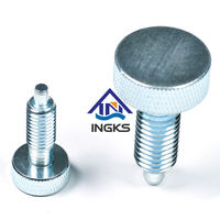 Acier au carbone personnalisable de haute qualité et zinc diamant moleté tête de fromage bouton d'indexation plongeur