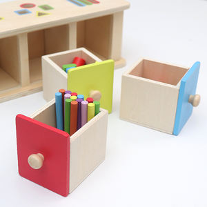 Jouet Montessori en bois pour le tri des formes et des couleurs, <span class=keywords><strong>kit</strong></span> de pièces géométriques pour tout-petits, pour le développement de la <span class=keywords><strong>motricité</strong></span> fine et du développement cognitif - Product Image 4