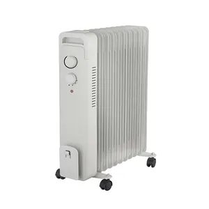 AC DC 220V Oil Filled Radiator Heater 1500W Portable Electric 7 Fins With 5 Oil Channels For Indoor Use Super Quiet Oil Heater