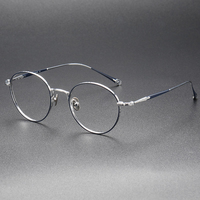 Monture de lunettes optiques tendance en titane écaille de tortue 10189H pour homme et femme – Offre spéciale