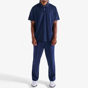 เสื้อกอล์ฟผู้ชายหรูหราเสื้อผ้ากอล์ฟน้ำหนักเบาแบบกลับด้านได้พิมพ์โลโก้ที่กำหนดเองได้ - Product Image 4