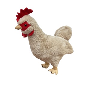 Venta al por mayor peludo realista <span class=keywords><strong>pollo</strong></span> blanco juguetes de peluche animales de peluche regalos para niños - Product Image 4