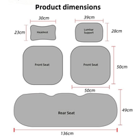 Échantillon de support pour vente en gros : Ensemble de trois coussins de siège de voiture en peau de mouton pelucheuse pour l'hiver, chauds, carrés, écologiques, antidérapants, pour usage domestique