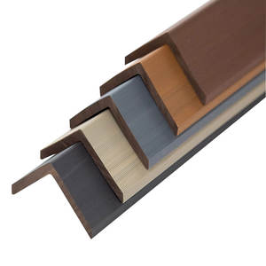 Terrasse extérieure moderne en WPC 2e génération garniture de bord anti-corrosion bois-plastique <span class=keywords><strong>composite</strong></span> en forme de L serrage à angle droit clic - Product Image 1