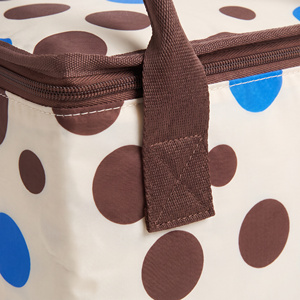 Sac isotherme vertical pour le déjeuner, en nylon avec doublure en feuille d'aluminium, impression de logo personnalisé, OEM, BSCI - Product Image 3