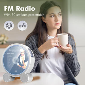Reproductor de <span class=keywords><strong>CD</strong></span>/DVD Circular de Pared, Dispositivo de Audio y Aprendizaje para el Hogar con Altavoces Dobles y Control Remoto - Product Image 5