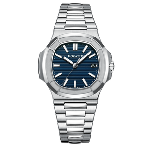 Montre mécanique automatique ultra-fine Miyota pour homme, résistante à l'eau, analogique, en acier inoxydable, montre de travail - Product Image 6