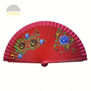 Elegant Vintage Wedding Bamboo Fan Fashionable <b>White</b> <b>Lace</b> with Tassels Handmade Folding Design Painted Technique Portable - Product Image 4