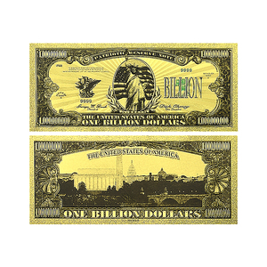 Billete <span class=keywords><strong>de</strong></span> 1 Millón <span class=keywords><strong>de</strong></span> Dólares Estadounidenses con <span class=keywords><strong>la</strong></span> <span class=keywords><strong>Estatua</strong></span> <span class=keywords><strong>de</strong></span> <span class=keywords><strong>la</strong></span> <span class=keywords><strong>Libertad</strong></span> en Lámina <span class=keywords><strong>de</strong></span> Oro, 15.5x6.5cm, Doble Cara, para Colección - Product Image 3