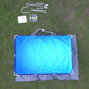 QIQU <span class=keywords><strong>50</strong></span>% de réduction sur les stocks excédentaires CA65 Safe avec pompe à filtre à sable US 110V et échelle, <span class=keywords><strong>piscine</strong></span> hors sol rectangulaire en acier métallique 13x6,5 pieds - Product Image 3