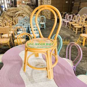 Chaise en rotin tissée à la main écologique pour enfants 100% matériaux naturels pour cuisine chambre bébés-fait à la main au Vietnam - Product Image 2