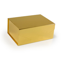 Caja de Papel Magnética Dorada Plegable de Lujo Personalizada para Vestidos de Novia, con Grabado, Laminación Brillante/Mate, Recubrimiento UV, Reciclable, Impresión a 4 Colores