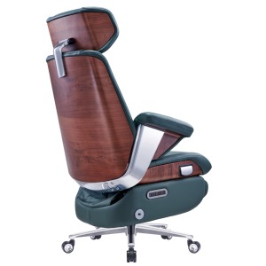 JORI Traditioneller Komfortabler Hochlehner Echtleder Chefsessel Drehbarer Bürostuhl - Product Image 5