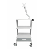 Équipement de diagnostic vétérinaire tout-en-un, support de moniteur médical en métal, chariot d'endoscopie, certifié CE, SNUKE LN-N8001 Classe II