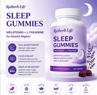 Gommes à mâcher pour le sommeil avec des ingrédients végétaux purs pour calmer l'humeur agitée et favoriser une qualité de repos nocturne élevée