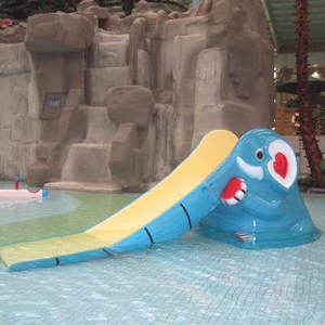 Toboganes de agua de fibra de vidrio para niños residenciales y almohadillas para salpicaduras Equipo de parque acuático para juegos divertidos para niños - Product Image 1