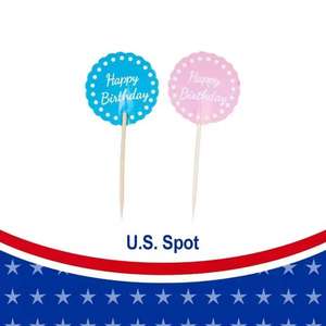 Decoraciones de Pastel de Unicornio con Palillos y Banderines Recortados para Fiestas Infantiles de 3 a 6 Años, Estilo de Corte en Plástico - Product Image 5