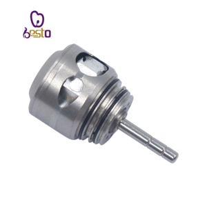 Besto Turbina de aire dental Pieza de mano Piezas de mano de alta velocidad de acero inoxidable Punta dental 4 agujeros Cabeza estándar Instrumento de odontología - Product Image 3