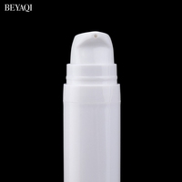 Acceptation des commandes personnalisées, flacon distributeur de sérum, lotion, nettoyant visage, liquide, en plastique PP, cylindrique, sans air, 5 ml, 10 ml, 15 ml