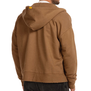 Heavyweight French Terry Zip up Hoodie Personalizable Oversized Boxy Cropped Fit Drop Shoulder Fleece <span class=keywords><strong>Two</strong></span> Way Zipper Zip up Hoodie - Product Image 5