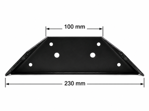 Connecteur d'angle multi-usages en fer galvanisé et thermolaqué pour meubles, quincaillerie métallique pour armoire, penderie, étagère, table - Product Image 2