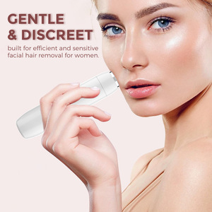 Mini épilateur électrique rechargeable, style rouge à lèvres, blanc LS 01, pour femmes, rapide, doux, sans danger pour la peau - Product Image 2