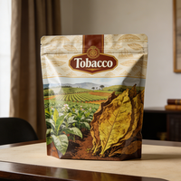 Sachets d'emballage pour feuilles de cigare, imperméables, brillants, personnalisables, nouveau style, emballage de feuilles entières naturelles