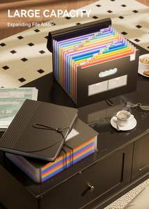 Organizador de Archivos Tipo Acordeón de 12 Bolsillos, Carpeta Expandible, Organizador Portátil de Facturas y Recibos, Almacenamiento de Documentos A4 para Oficina en Casa - Product Image 3