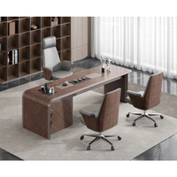 Bureau d'ordinateur de luxe moderne en bois, table de bureau de haute qualité pour PDG, directeur, cadre, bureau à domicile, meubles en bois de luxe CE