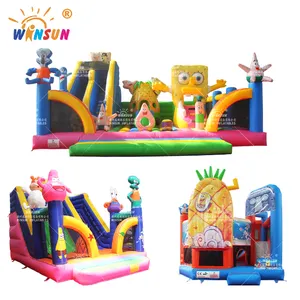 Kid Bouncer Slide Commercial Inflatable Jump Bouncy Castle Bounce House Combo Customized Fun City Inflatable Theme Park