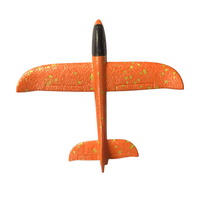 Circfoam Avion à lancer manuel en EPP de haute qualité, 22 cm, à pois colorés, jouet volant d'extérieur, planeur en mousse écologique pour enfants