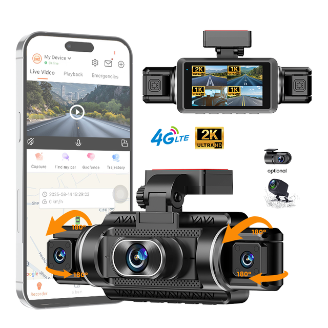 4 Channel Dash Cam 4g Lte Dash Camera AD-570 dashcam Gps Tracking Ai Dashcam With Adas