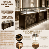 Moderne Glas-Schmuckvitrine mit LED-Beleuchtung, Langlebig, Pflegeleicht, Kommerzielle Ausstellungsvitrine, OEM/ODM Schmuck-Aufbewahrungsschrank