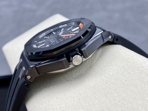 Reloj Mecánico de Lujo de la Mejor Calidad, Resistente al Agua, 42 mm, Fábrica APS, Movimiento ETA 3120, 15707, Reloj de Buceo de Cerámica Negra - Product Image 4