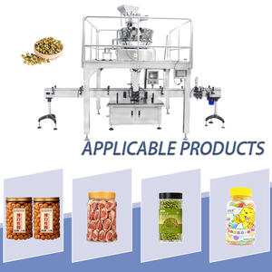 מכונת מילוי אוטומטית עם משקל רב-ראשי לאריזת גרגירים עבור בשר מיובש, בשר בקר מיובש, בשר חזיר מיובש, לונגן מיובש, חמוצים, זיתים וסוכריות - Product Image 2