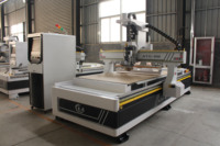 Routeur CNC 1325 JINAN M-SHINE ATC 3 axes 9 kW avec broche ATC K6090T pour le bois