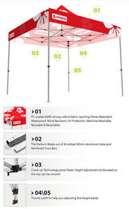 Promotion de tente extérieure pop-up personnalisée tente chapiteau pliable tente commerciale pour événement - Product Image 5