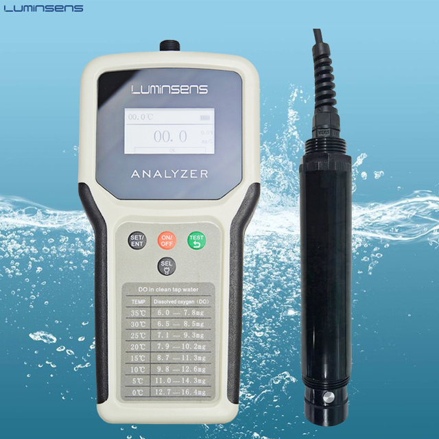 Digital RS485 Fluorescence Methodwith Dissolved Oxygen Sensor  Temperature Portable  DO Meter