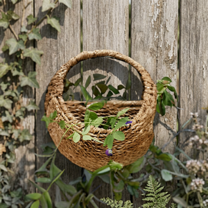 Cheap Price Woven Wall <b>Basket</b> Hanging Planter Natural <b>Bamboo</b> Style Decorative Wall <b>Basket</b> for Garden Home Decor - Product Image 1