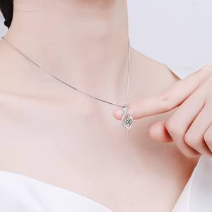 Collier pendentif en argent sterling S925 Super <span class=keywords><strong>Flash</strong></span> Premium Moissanite pour les mariages, les fêtes et les fiançailles - Product Image 6