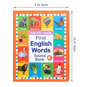 Livres sonores parlants avec plus de 470 mots Livres <span class=keywords><strong>audio</strong></span> électroniques interactifs pour les tout-petits - Product Image 4