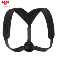 Ceinture de soutien dorsal orthopédique souple en néoprène Menics OEM/ODM, correcteur de posture pour les épaules, protection complète contre les douleurs dorsales