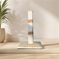 FEDERAL Griffoir pour chat moderne en corde de sisal naturelle avec base en bois, mobilier pour animaux de compagnie, OEM ODM, vente en gros