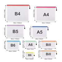Sacs de rangement en PVC imperméables et économiques avec fermetures éclair et impression sérigraphique pour le stockage personnalisable des fournitures de bureau et scolaires