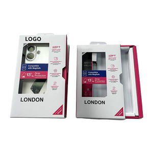 LOGO for iPhone Case Packaging <b>Box</b> with Window and Hanging Hole Rigid Paperboard Design Compatible Drop Protection - Product Image 3