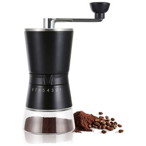 Juego de Cafetera Moka de 6 Piezas para Estufa, Molinillo de Cerámica, 300 ml, Ajustable, Ecológico, Construcción de Acero Inoxidable - Product Image 1