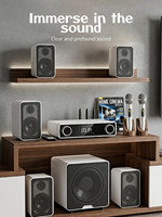 Nouveau Système Audio Sans Fil 5.1 Canaux 5G 2025 avec 6 Haut-parleurs Hi-Fi et Microphone Sans Fil pour Systèmes Audio/Vidéo Domestiques