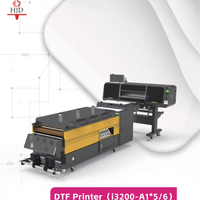 Imprimante DTF haute vitesse à 5 têtes avec secoueur de poudre, machine de polymérisation à 3 zones de chauffage pour l'usine d'impression de t-shirts
