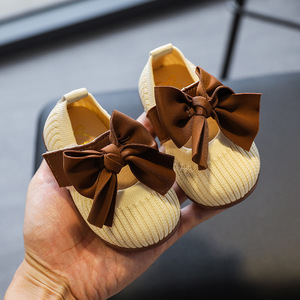 Sapatos de Festa para Bebês ODM OEM, 0-3 Anos, Sola de Borracha Antiderrapante, Sapatos de Caminhada para Bebês, Sapatos de Princesa com Laço para Meninas - Product Image 4